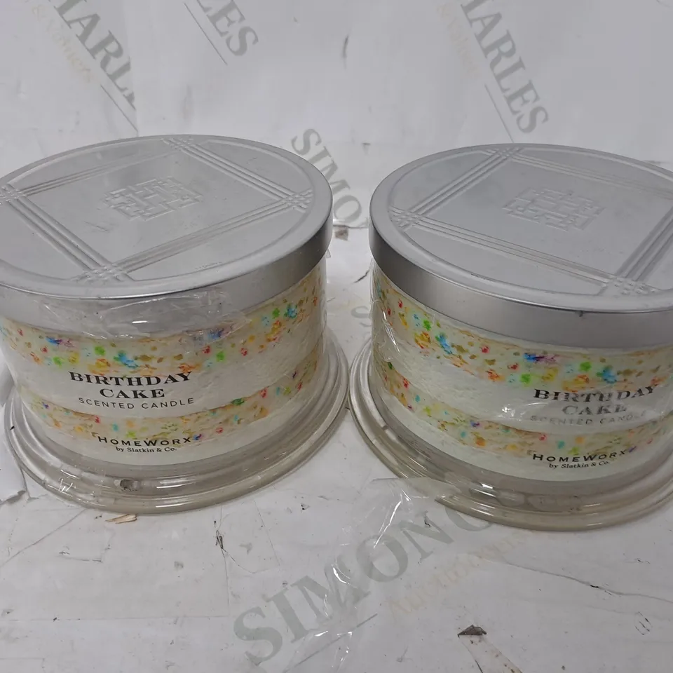 HOMEWORX 2x BIRTHDAY CAKE CANDLES