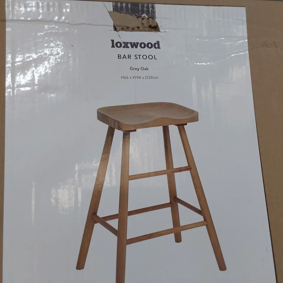 BOXED DESIGNER LOXWOOD BAR STOOL