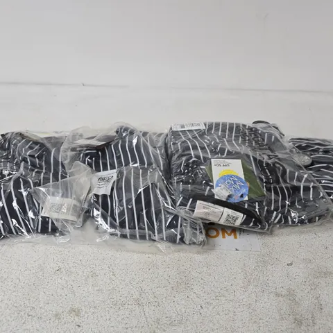 BOX OF APPROXIMATELY 40 BRAND NEW REGATTA PALOMA BIKINI TOP - NAVY/WHITE STRIPE - VARIOUS SIZES 