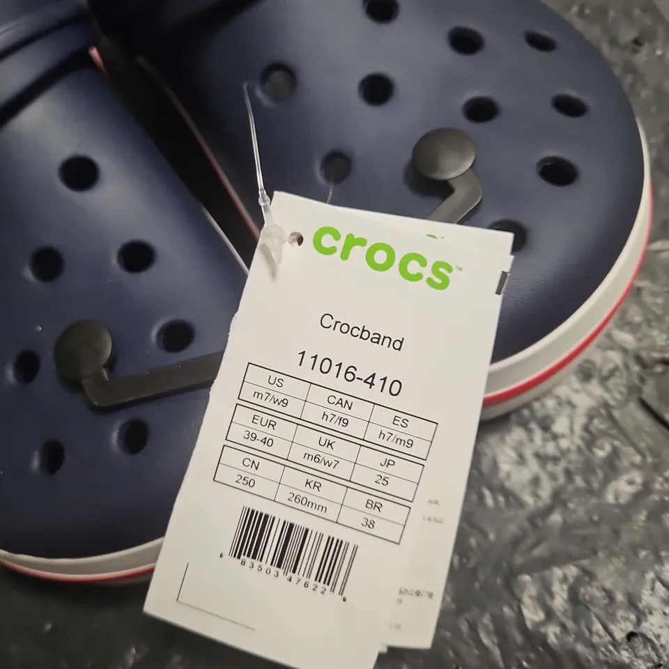 CROCS CROBAND NAVY BLUE CLOGS – UK 6 (US 7 / EU 39-40)