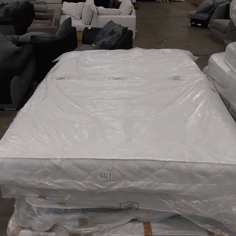 QUALITY BAGGED 3 LAYER MEMORY FOAM HYBRID OPEN COIL DOUBLE 4'6" MATTRESS