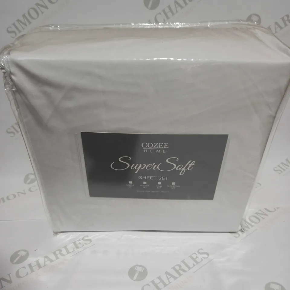 COZEE HOME SUPERSOFT SHEET SET - SUPERKING