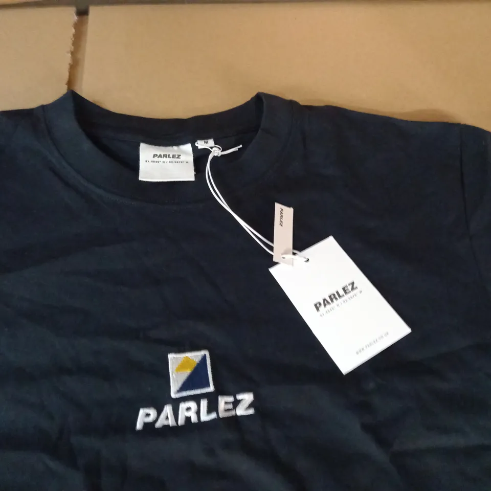 PARLAZ BLACK CREW T-SHIRT - M