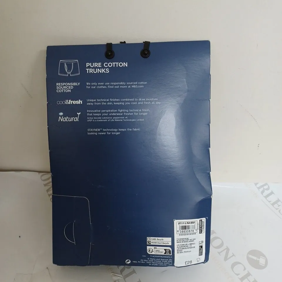 M&S 5-PAIRS OF TRUNKS - S