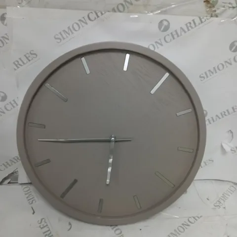 K BY KELLY HOPPEN 40CM ANALOGUE WALL CLOCK TAUPE