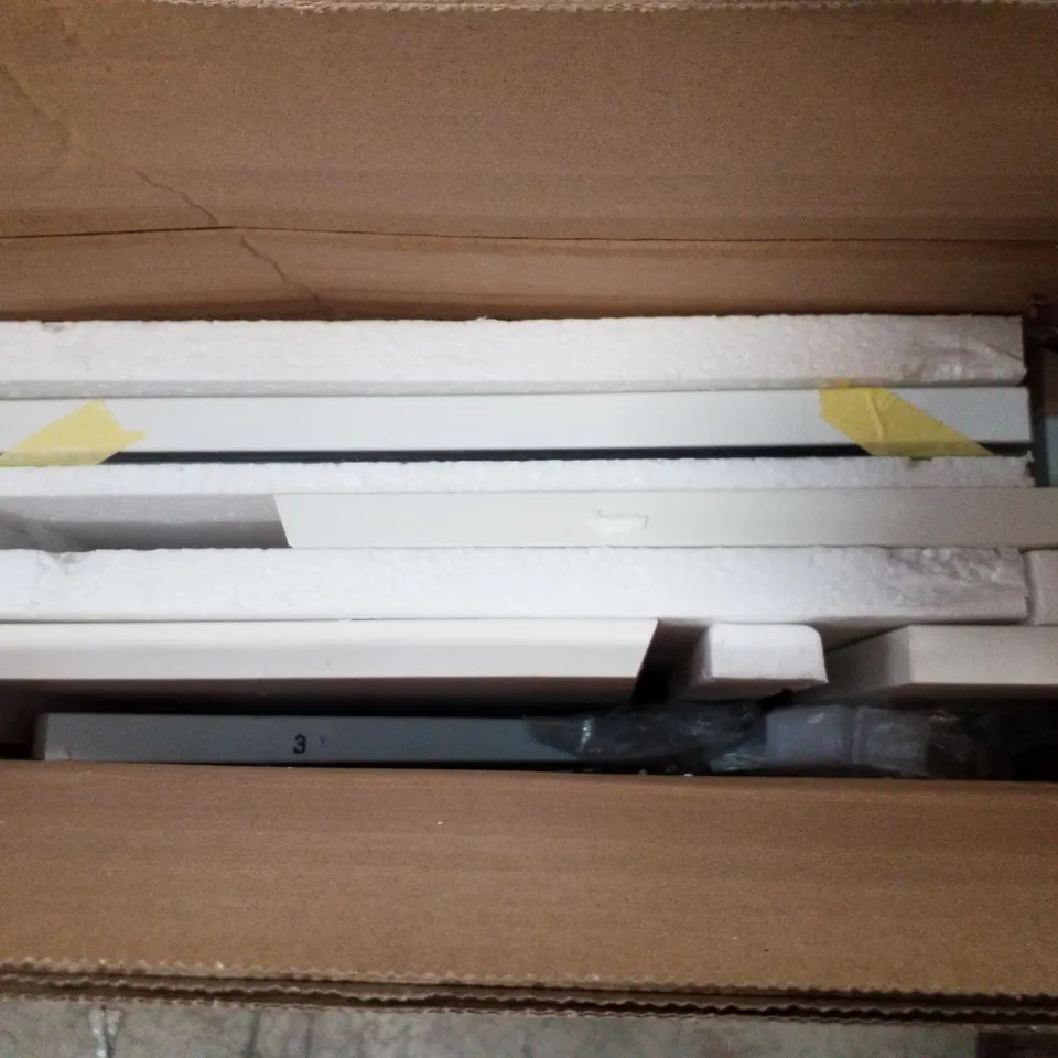 BOXED CORNER SHELVING UNIT WHITE