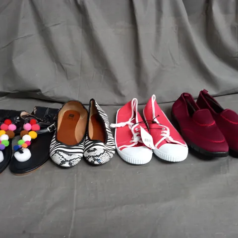 LARGE QUANTITY OF ASSORTED WOMENS SHOES IN VARIOUS SIZES, COLOURS AND STYLES