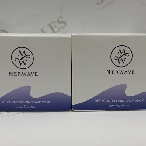 LOT OF 2 X 300ML MERWAVE DEEP CONDITIONING HAIR MASK