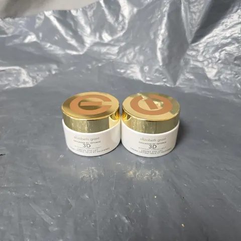 2 X ELIZABETH GRANT COLLAGEN REINFORCE 3D EYE LIFT 30ML UNBOXED