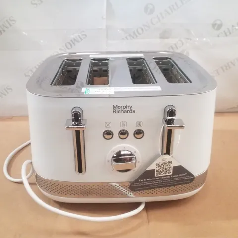 BOXED MORPHY RICHARDS 248021 ILLUMINATION WHITE 4-SLICE TOASTER