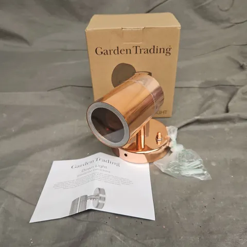 BOXED GARDEN TRADING RAW COPPER DOWN LIGHT