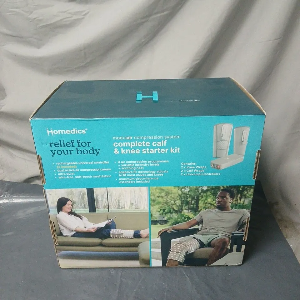HOMEDICS COMPLETE CALF & KNEE STARTER KIT – MODULAR COMPRESSION SYSTEM