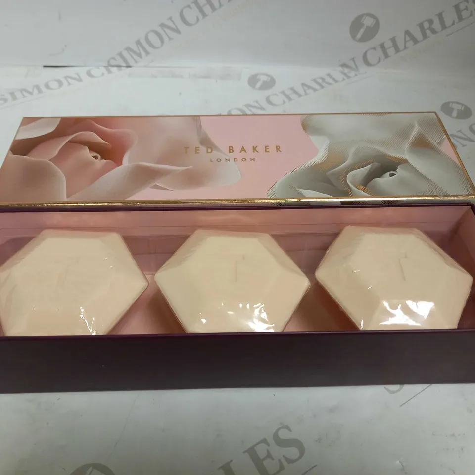 TED BAKER LONDON GLITTERING GEMS NUDE PINK SOAPS 