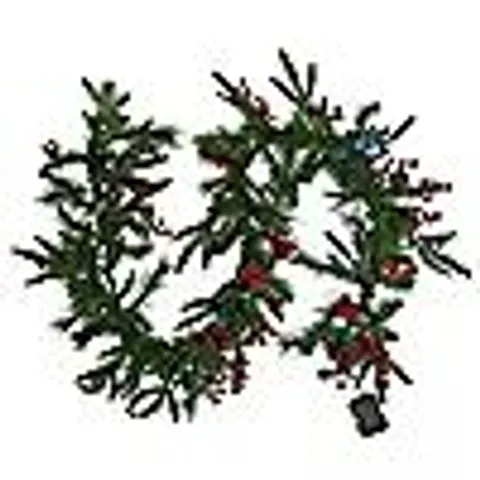 SARA BY SARA DAVIES 180CM PRE LIT WINTERLUXE FIR GARLAND