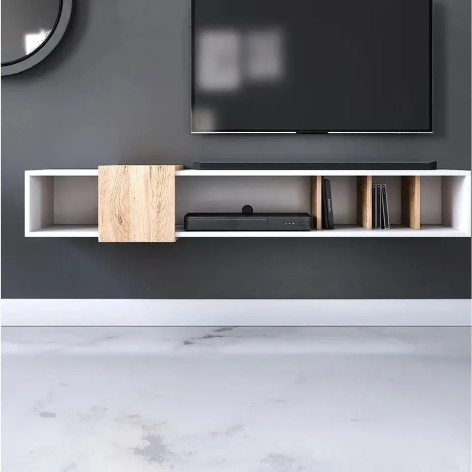 BOXED ADDILEY TV STAND FOR TV'S UP TO 50"