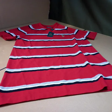 LUKES SPORT MENS RED TECH MIX T-SHIRT - LARGE