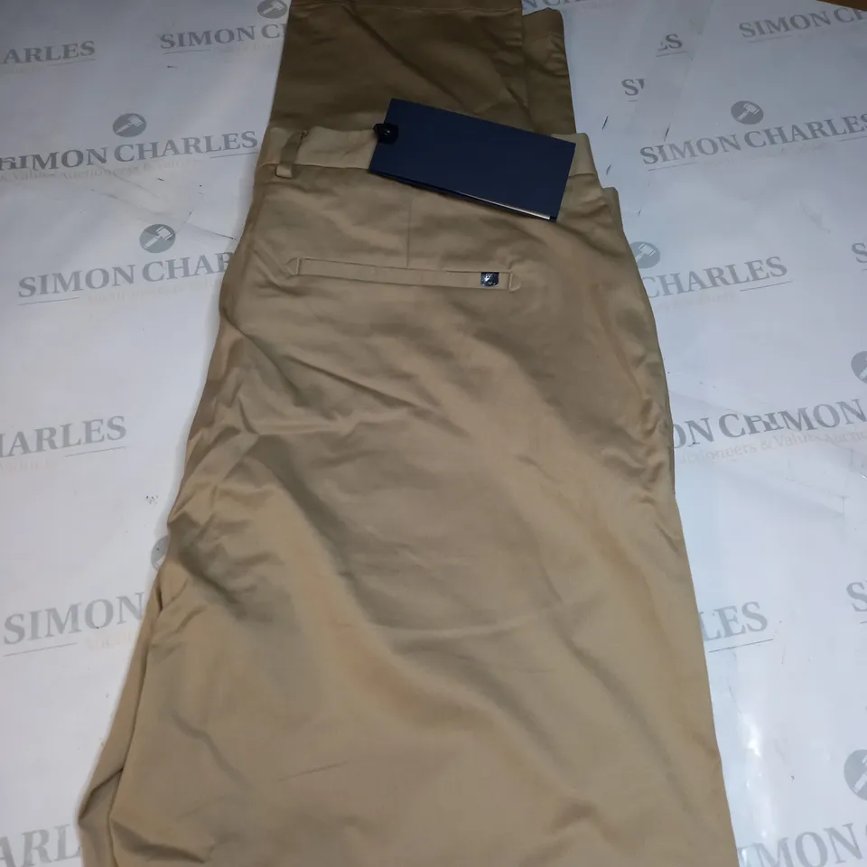 MENS SPOKE BIEGE CHINO TROUSERS SIZE W 38 L 35