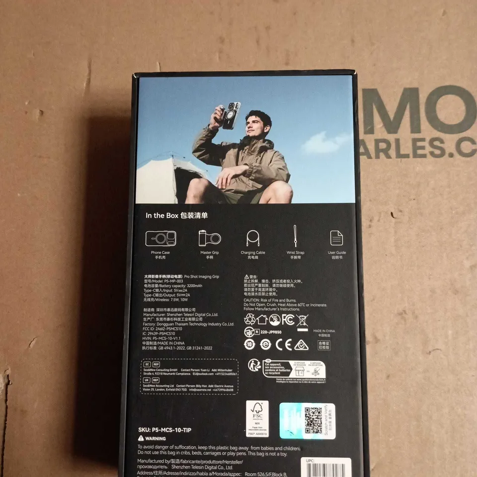 TELESIN MASTER GRIP FOR SMARTPHONE – FOR IPHONE 17 PRO (BOXED) 