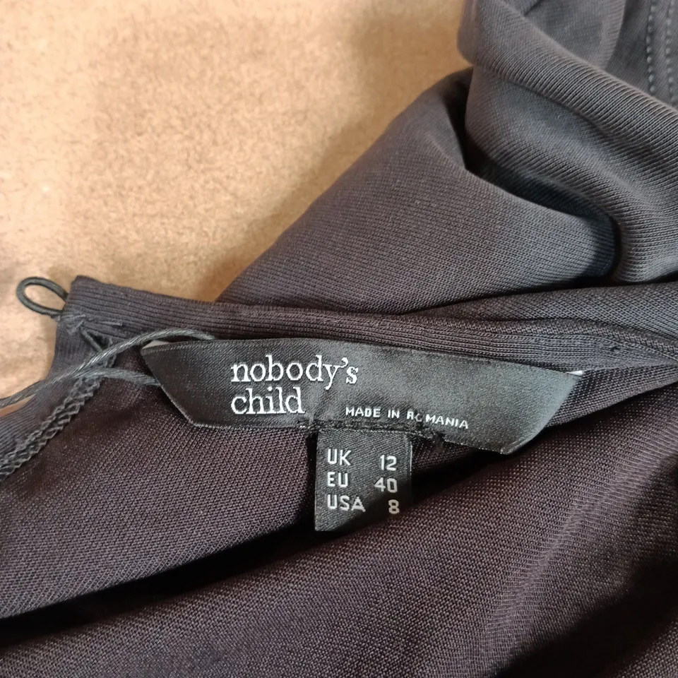 NOBODY'S CHILD ASHTON JUMPSUIT – UK 12 (EU 40, US 8) BLACK