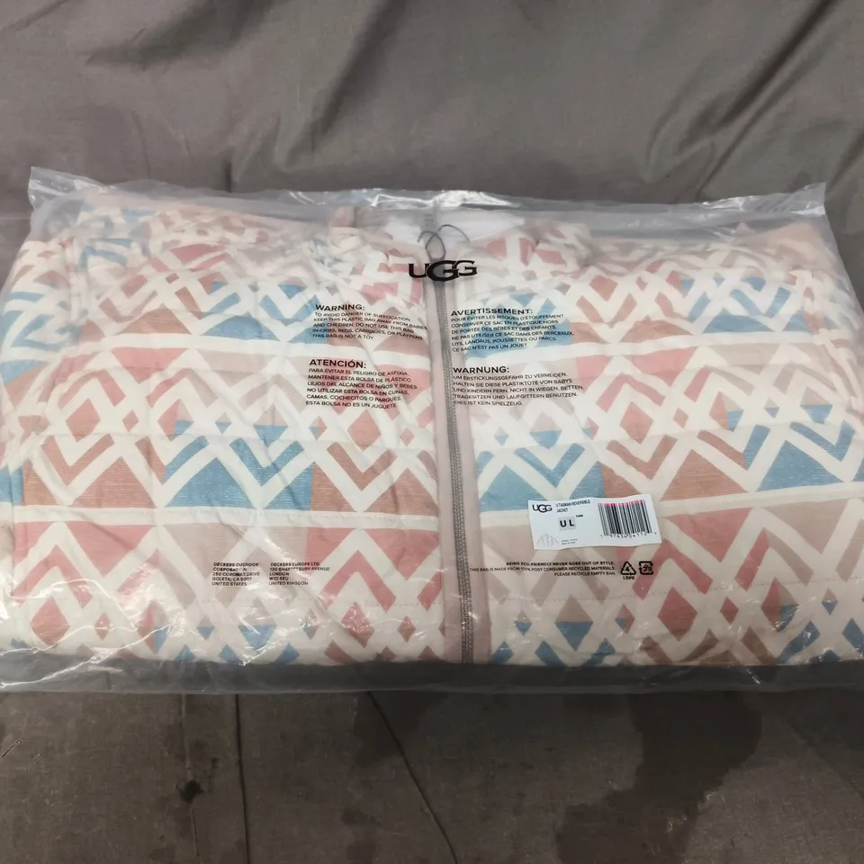 UGG ZIP-TOP TASMAN REVERSIBLE JACKET - SIZE L