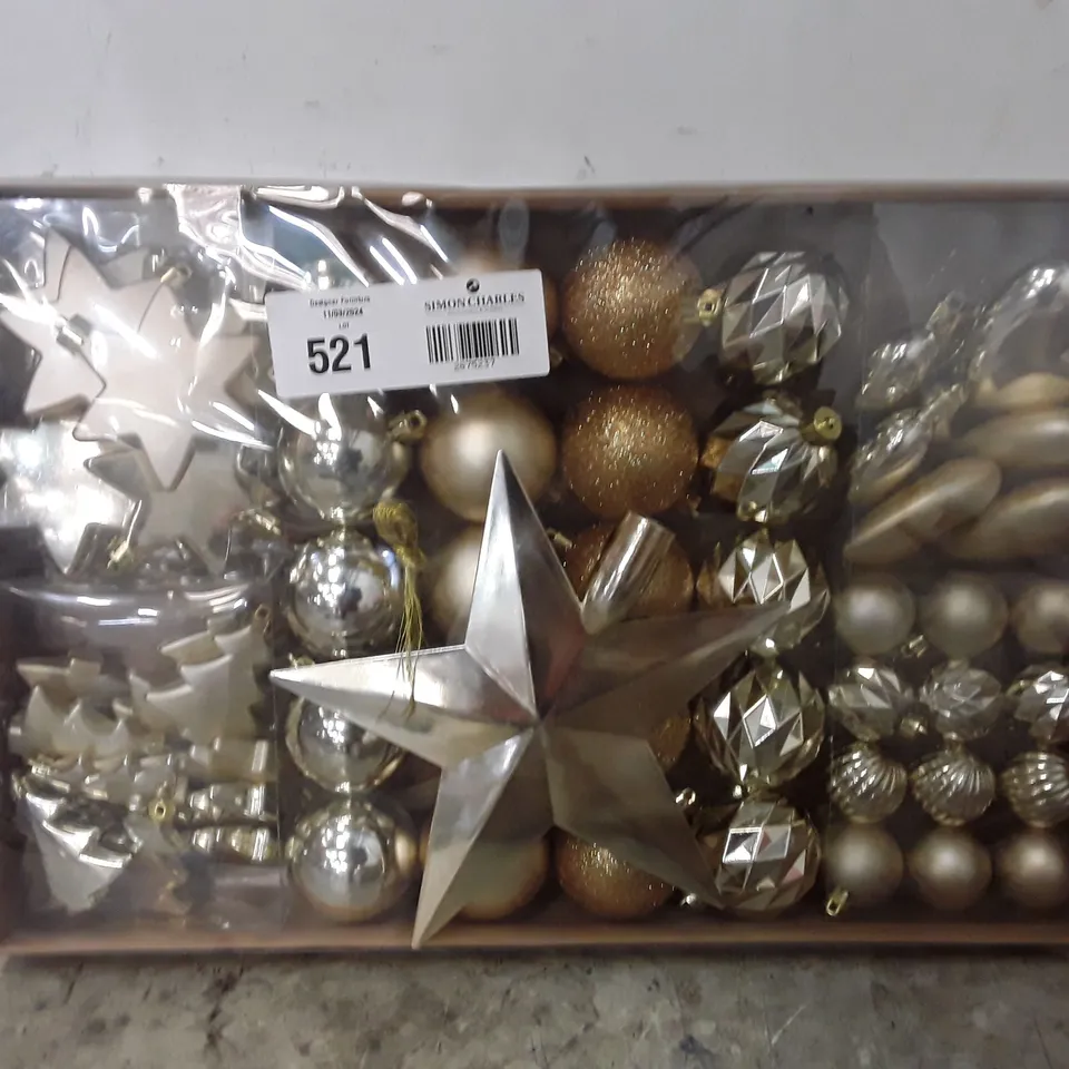 LOT OF 3 60PK GOLD BAUBLE PACKS