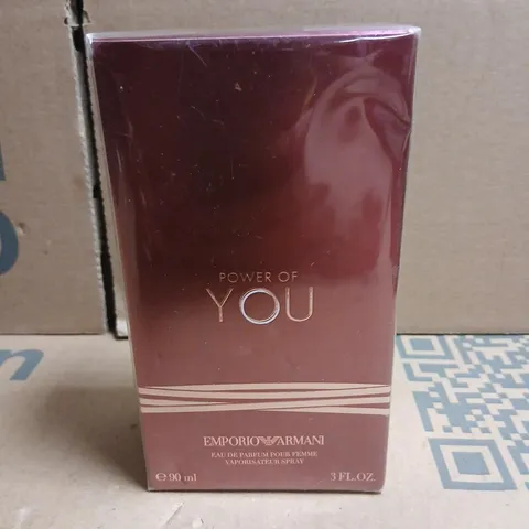BOXED AND SEALED EMPORIO ARMANI POWER OF YOU EAU DE PARFUM 90ML