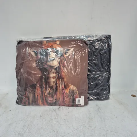 LOT OF 16 AS NEW TOP DOG GIRAFFE THEMED FILLED CUSHIONS - 45X45CM