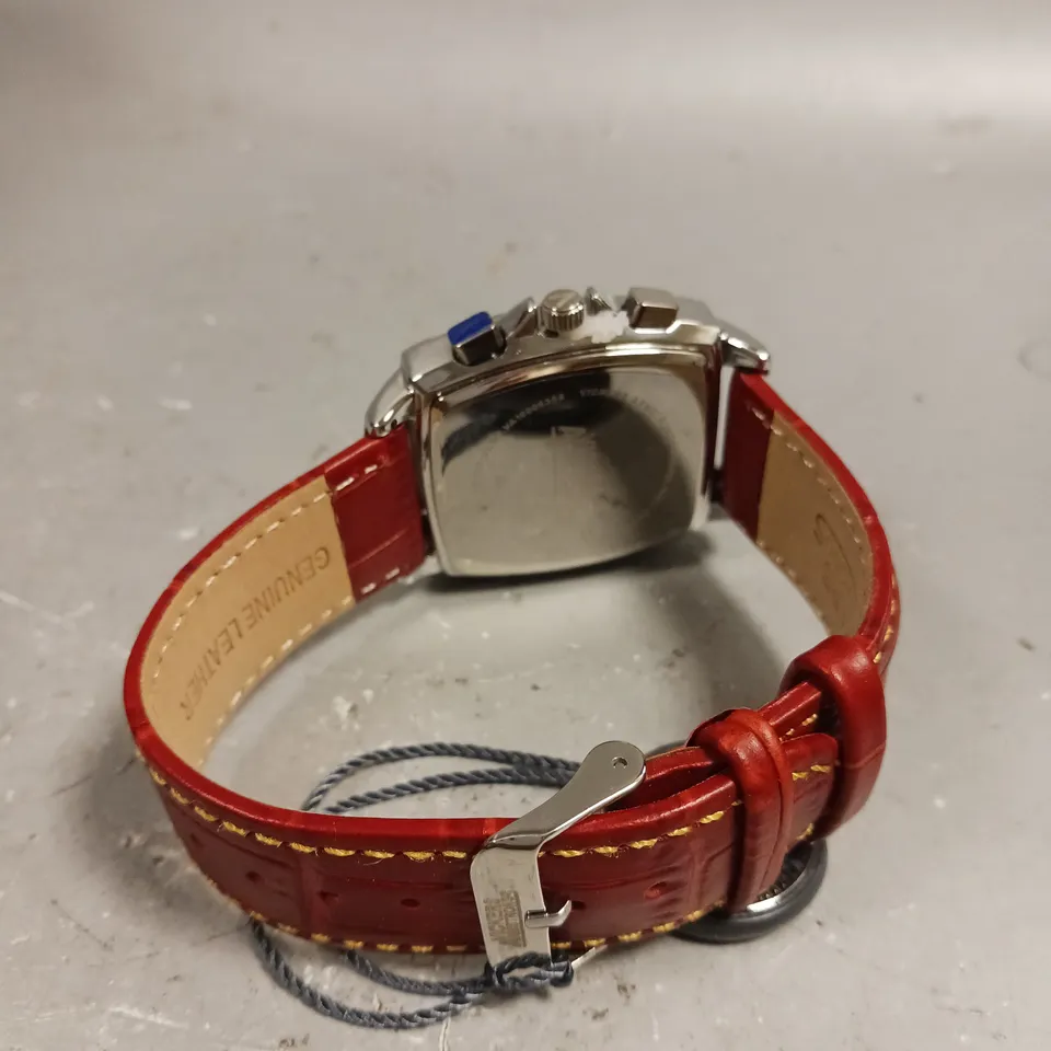 VICKERS ARMSTRONGS BARREL ROLL RED DIAL WATCH 