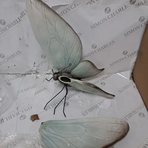 HOME2GARDEN LARGE GARDEN BUTTERFLY DECOR SOFT METALLIC