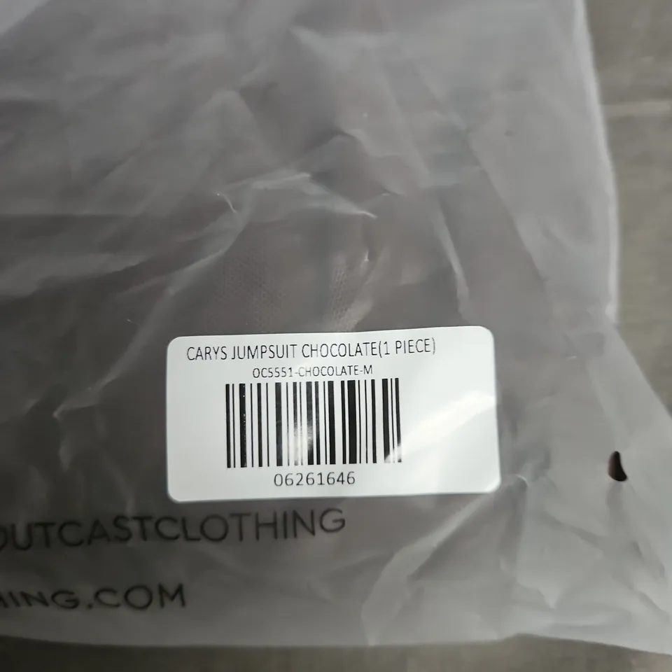 OUTCAST CARYS JUMPSUIT – CHOCOLATE – UK SIZE M (1 PIECE)