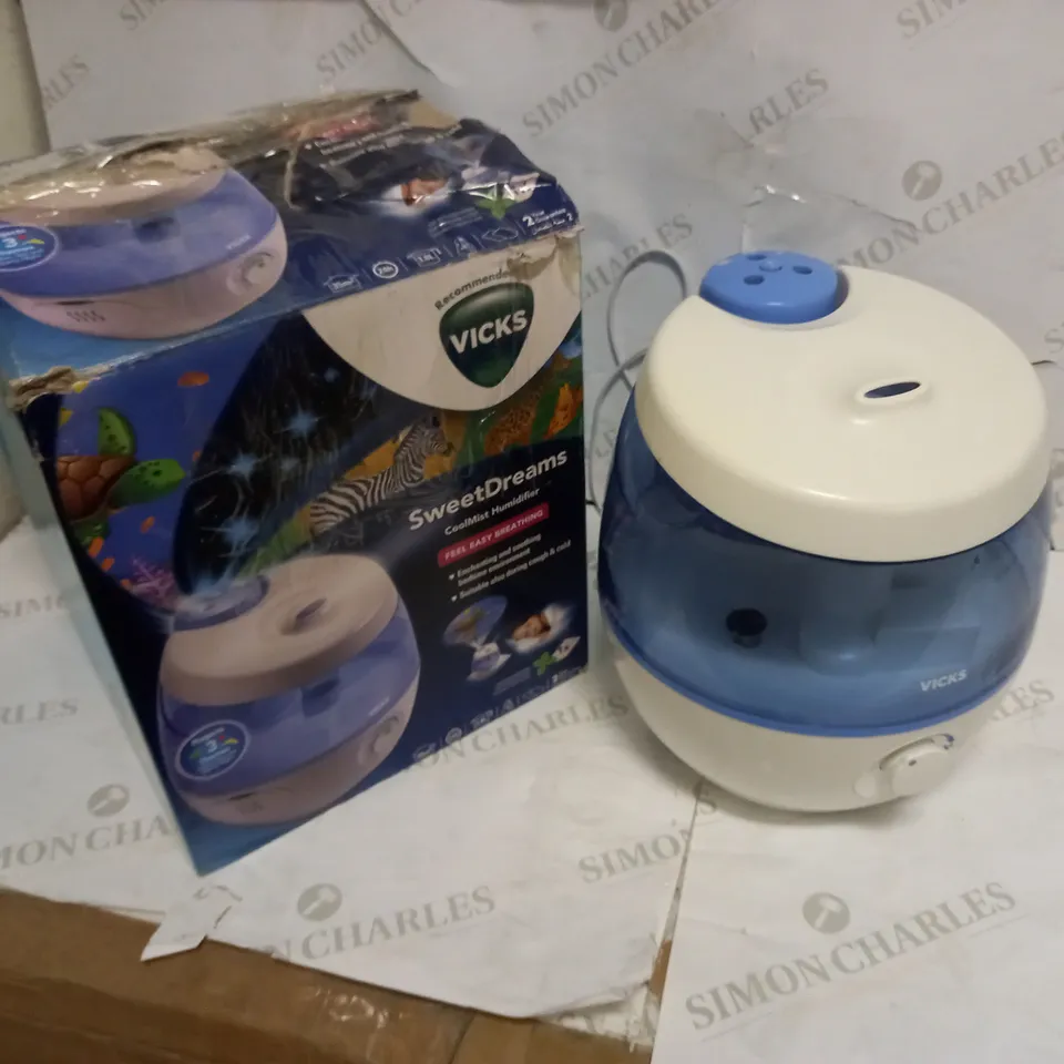 VICKS VUL575 SWEET DREAMS COOL MIST HUMIDIFIER WITH IMAGE PROJECTOR