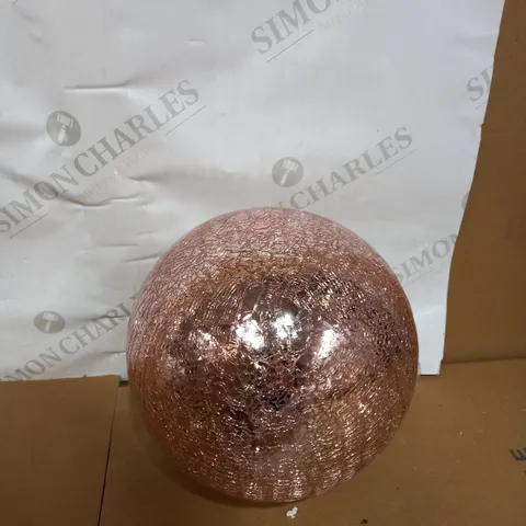 MR CHRISTMAS 8" GLASS CRACKLE SPHERE WITH ROTATING LIGHT