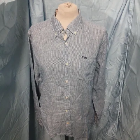 BARBOUR TAILORED FIT SHIRT – BLUE GINGHAM, MEN'S
