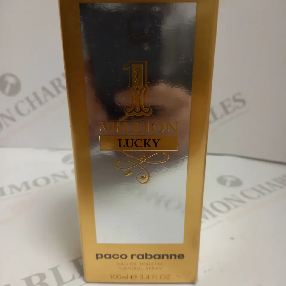BOXED AND SEALED PACO RABANNE MILLION LUCKY EAU DE TOILETTE 100ML