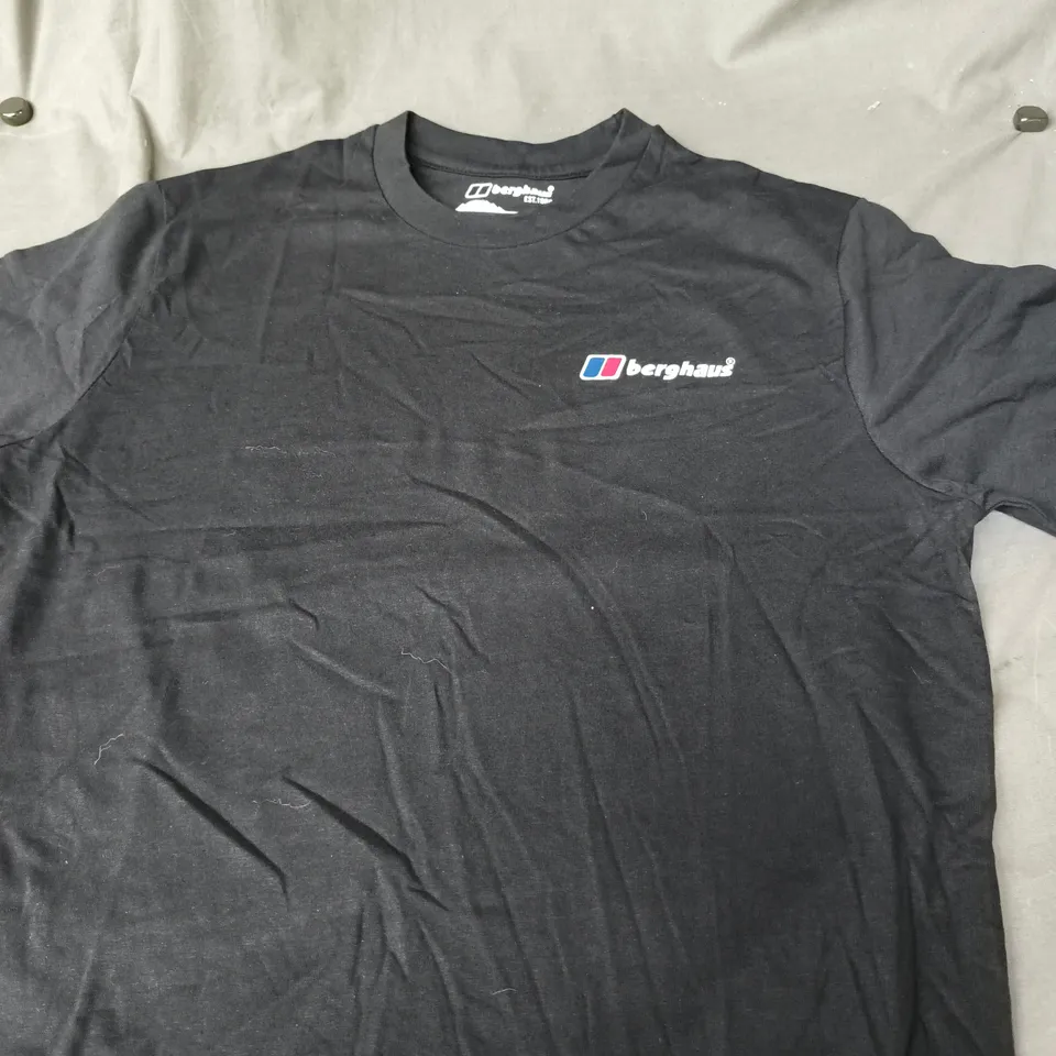 BERGHAUS BLACK T‑SHIRT- SIZE M 