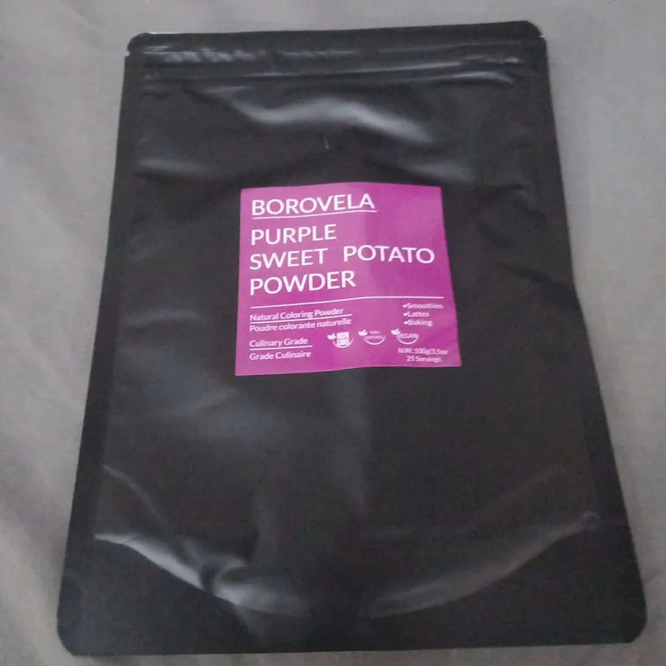 LARGE QUANTITY OF BOROVELA PURPLE SWEET POTATO POWDER 100G POUCHES