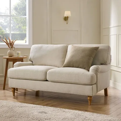 BOXED DUSK HAMPSHIRE 2 SEATER SOFA - BEIGE (1 BOX)