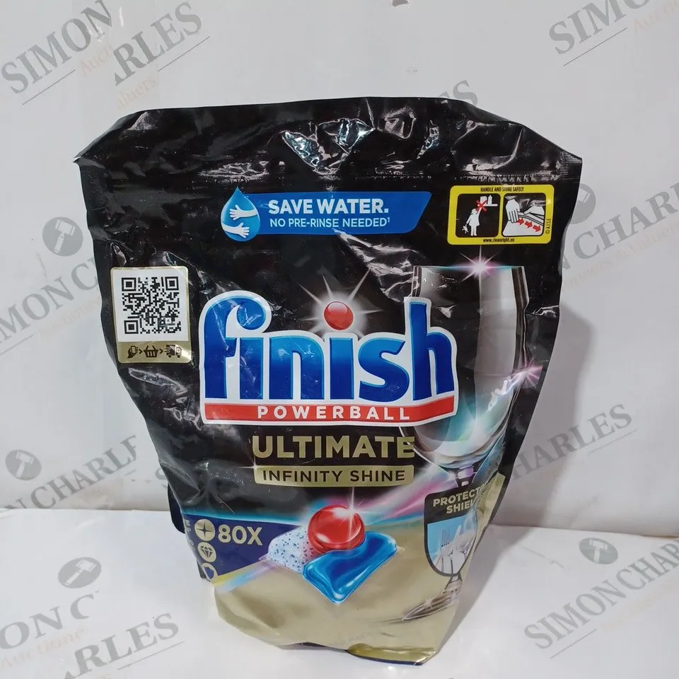 FINISH QUANTUM INFINITY SHINE DISHWASHER CLEAN SHIELD PROTECTOR 80 TABLETS