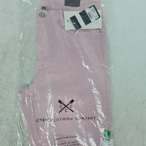 BAGGED CREW CLOTHING COMPANY MIA CROP JEANS IN PINK SIZE 12
