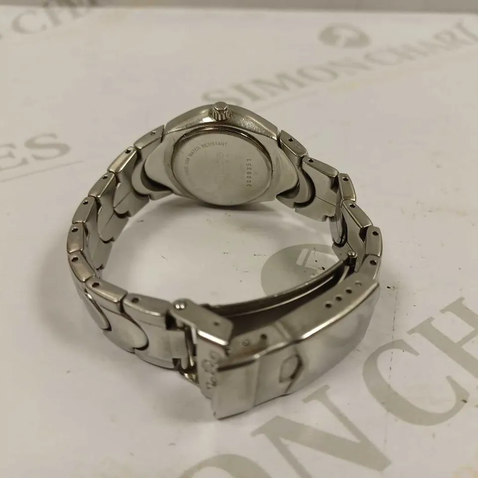 ELLESSE STAINLESS STEEL 50M WATER RESISTANT WATCH - SILVER 