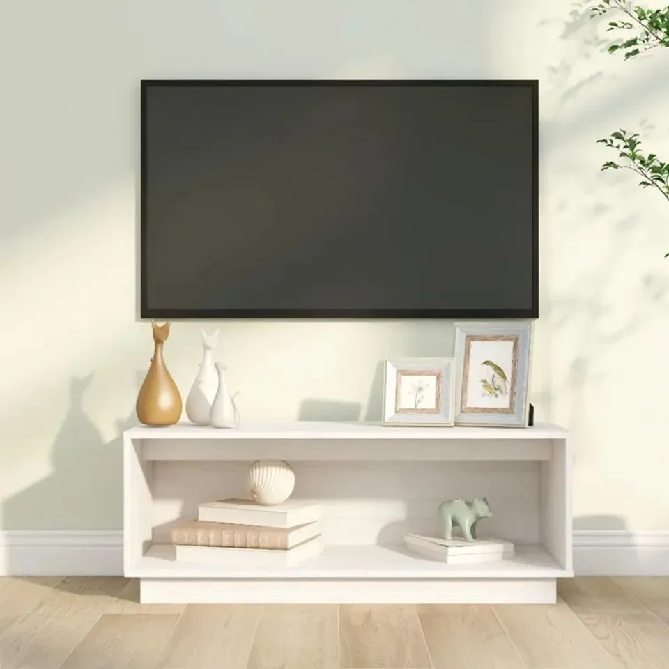 BOXED IRE SOLID WOOD TV STAND 