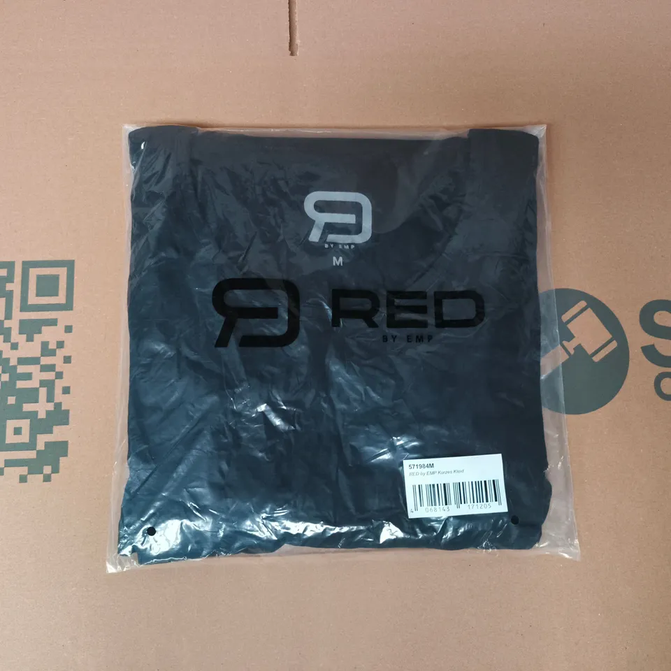 BAGGED RED BY EMP KURZES KLEID IN BLACK SIZE MEDIUM