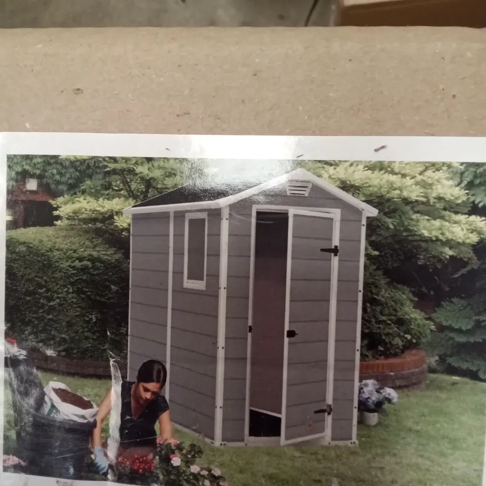 BOXED KETER MAINTENANCE 6X4FT SHED - GREY
