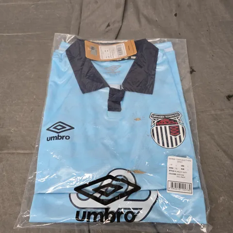 BAGGED GRIMSBY TOWN FOOTBALL JERSEY - SIZE LARGE