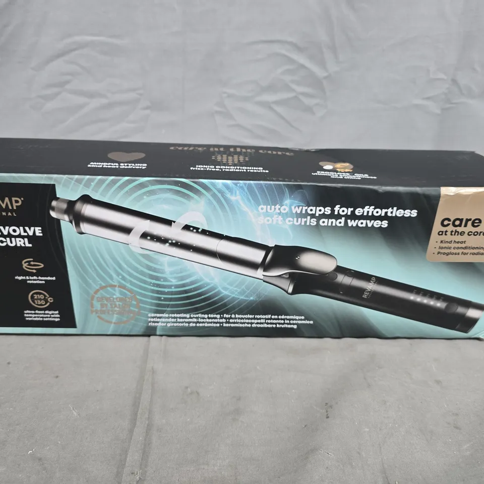 REVAMP SOFT CURL AUTO REVOLVE CERAMIC ROTATING CURLING TONG