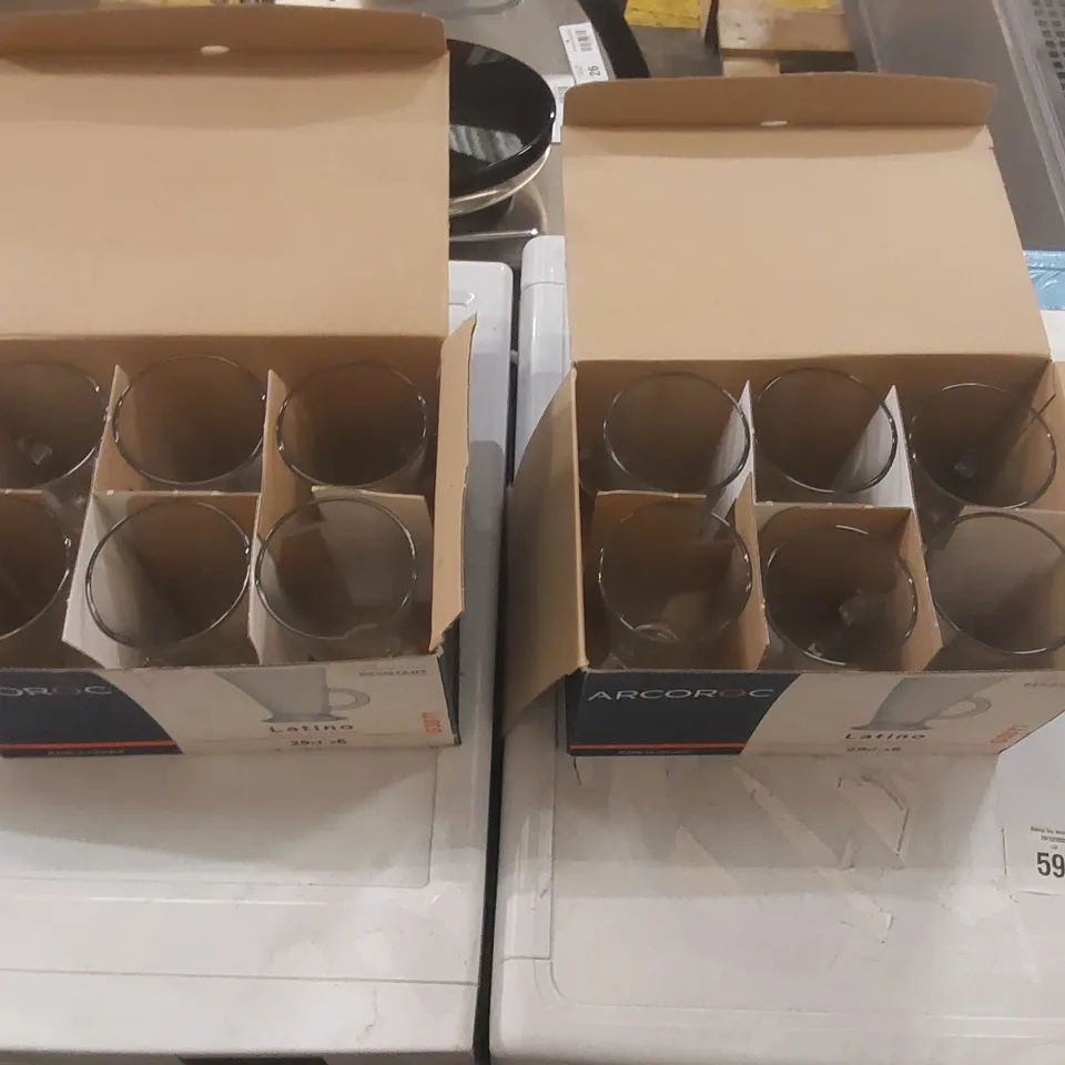 12x BOXED 29CL ARCOROC GLASSES (2 BOXES)