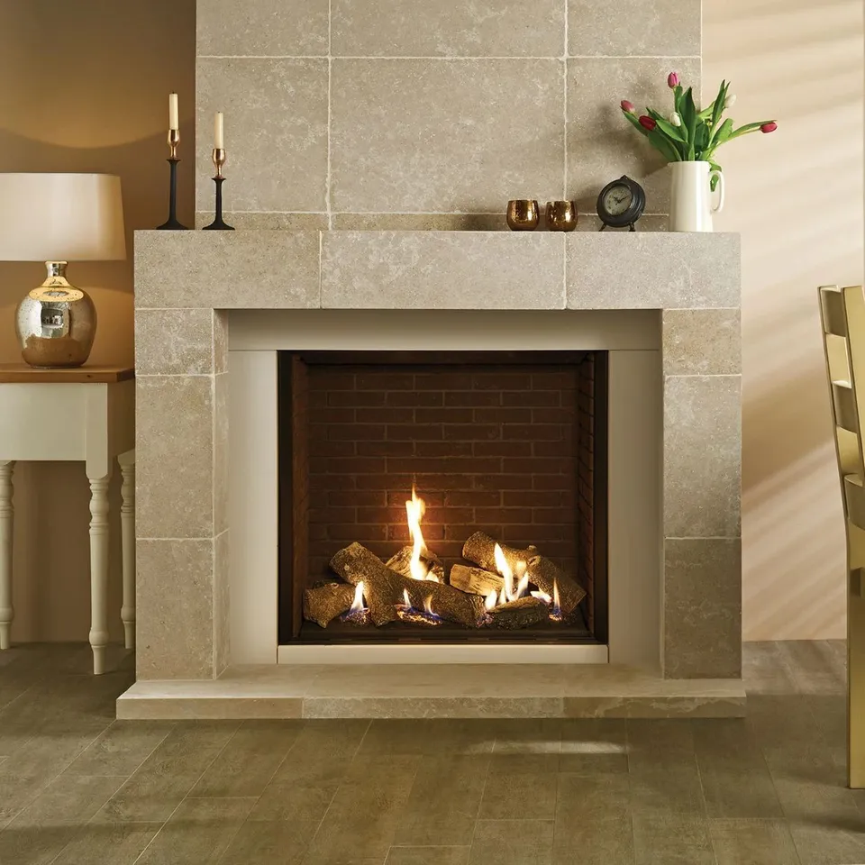 BOXED GAZCO RIVA2 750HL EDGE GAS FIRE