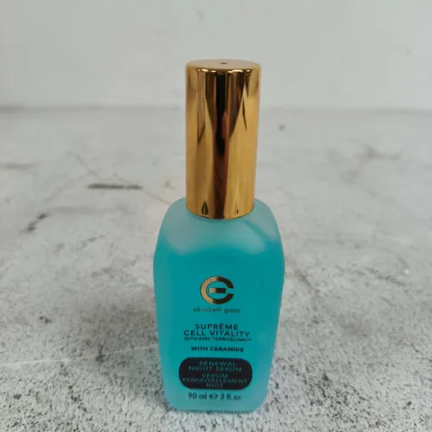 ELIZABETH GRANT SUPREME CELL VITALITY SERUM WITH CERAMIDE – RENEWAL NIGHT SERUM, 90 ML