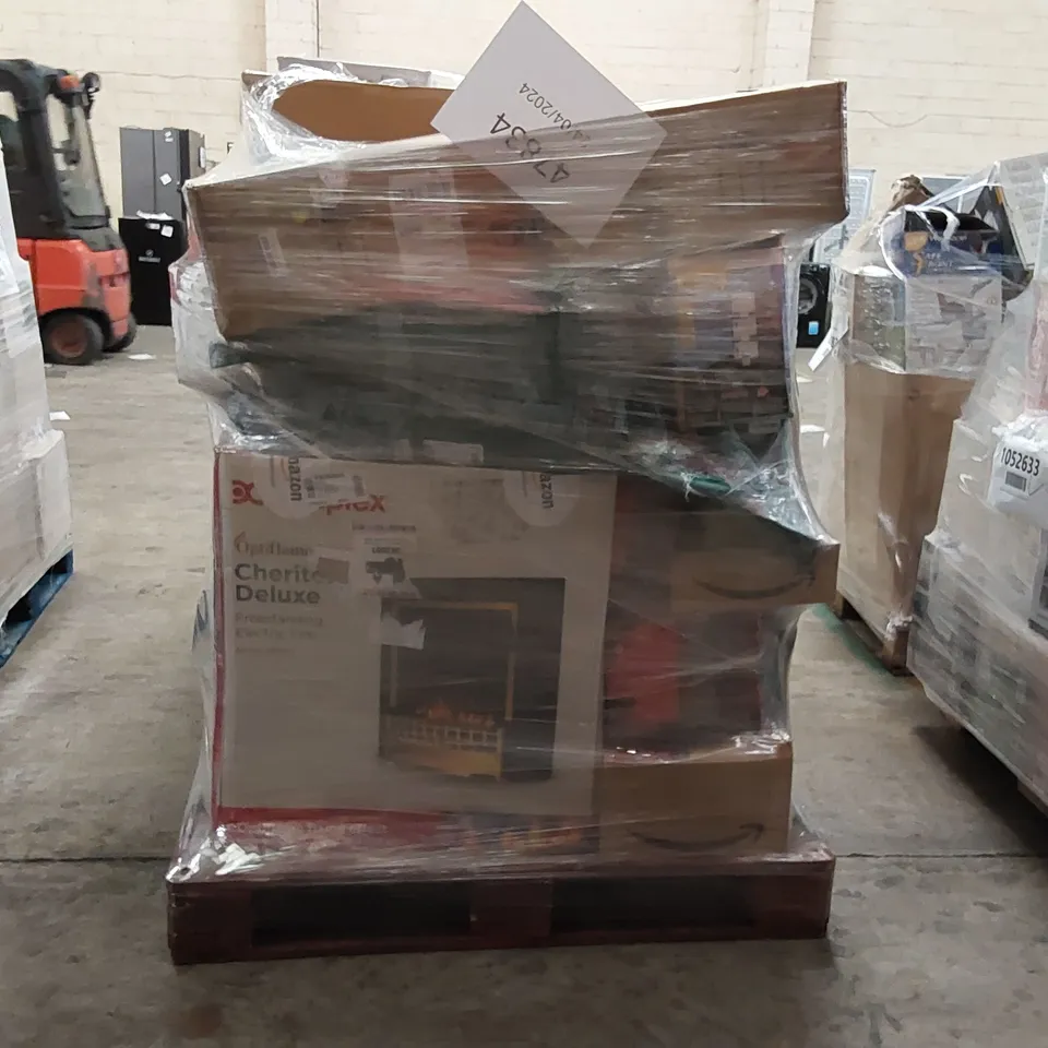 PALLET OF APPROXIMATELY 23 UNPROCESSED RAW RETURN HOUSEHOLD AND ELECTRICAL GOODS TO INCLUDE;