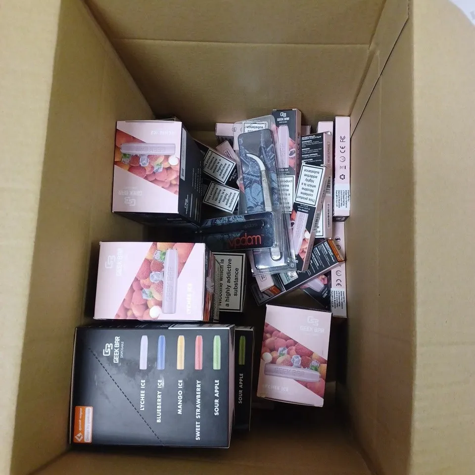APPROXIMATELY 10 BOXES OF ASSORTED E-CIGARETTES